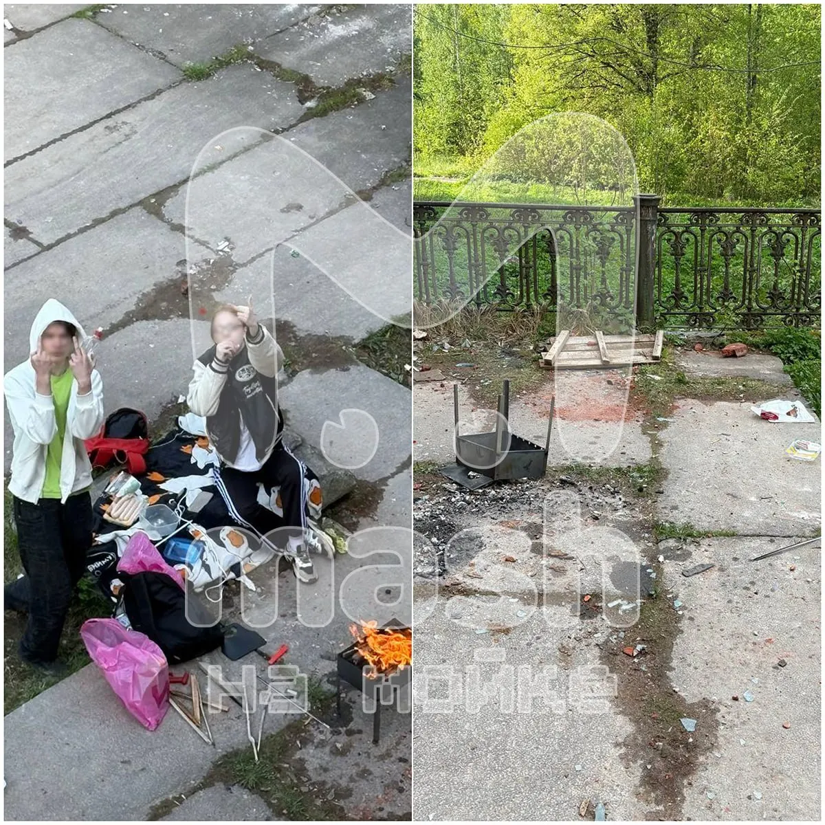 Исторический ансамбль в Петергофе, переданный в льготную аренду с обязательством реставрации, остаётся заброшенным и неохраняемым. В здании устраивают вечеринки, разводят костры и оставляют граффити; активисты обратились в правоохранительные органы.