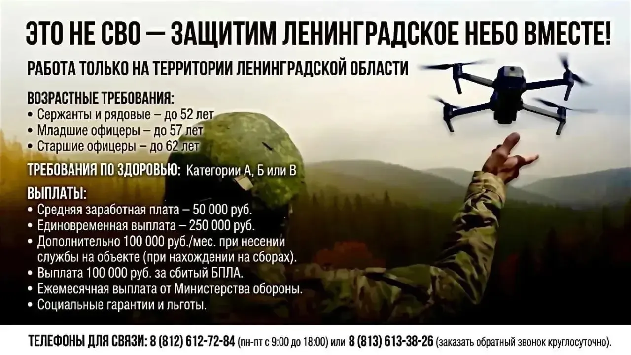 В регионе объявили набор в Аварийно‑спасательную службу на должность спасателя поисково‑спасательного отряда с последующим оформлением контракта резервиста; в Петербурге также искали охранников с оплатой от 180 тыс. руб.