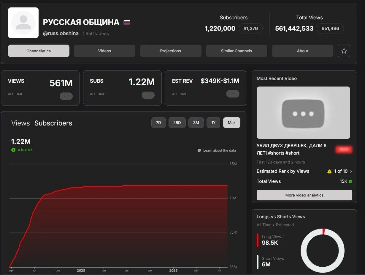Основной канал ультраправой организации исчез на видеохостинге; представители движения обвиняют модерацию, а эксперты обсуждают последствия блокировок для онлайн‑активности.