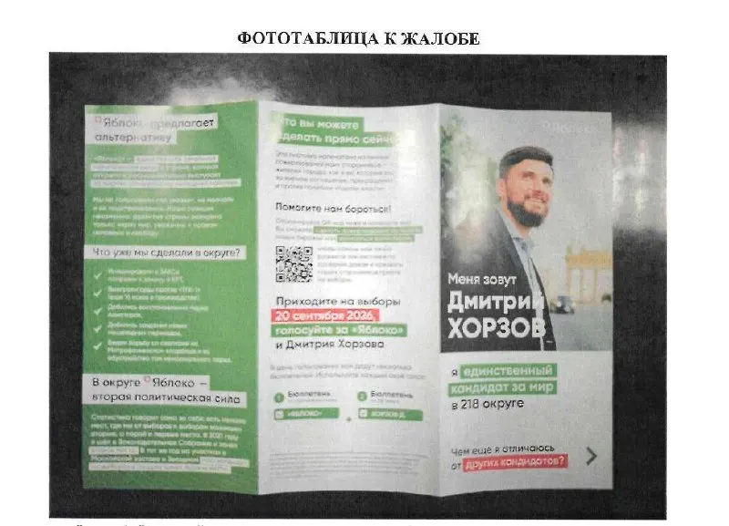 Жалоба на агитацию подана в прокуратуру и Следственный комитет; кандидату вынесли предупреждение. Разбирательство вокруг агитационной кампании в округе №218 (юг Санкт-Петербурга) продолжается.
